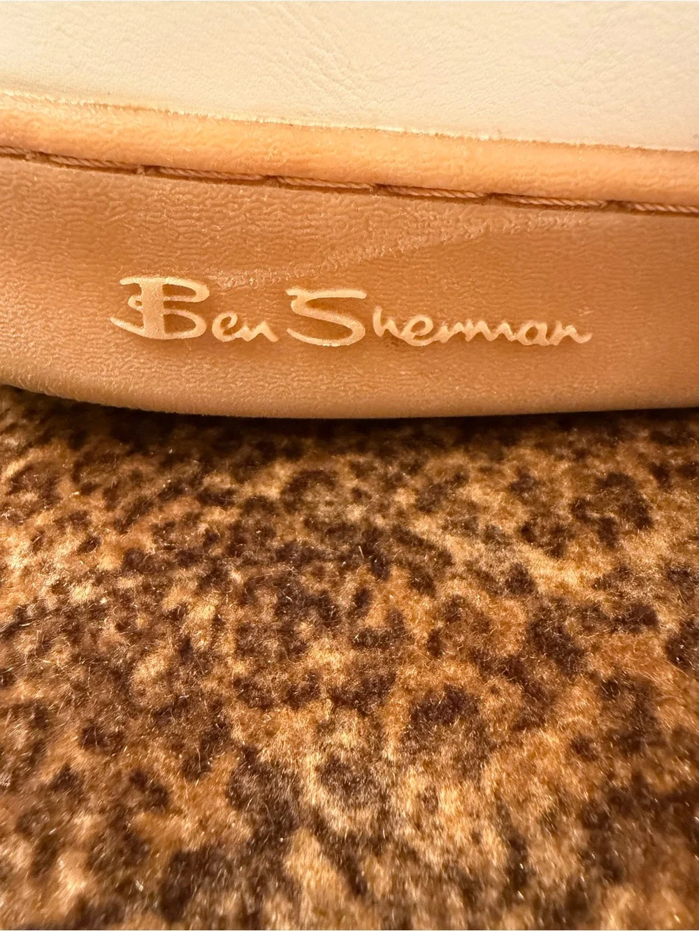 Ben Sherman White, Black & Tan Low-Top Sneakers